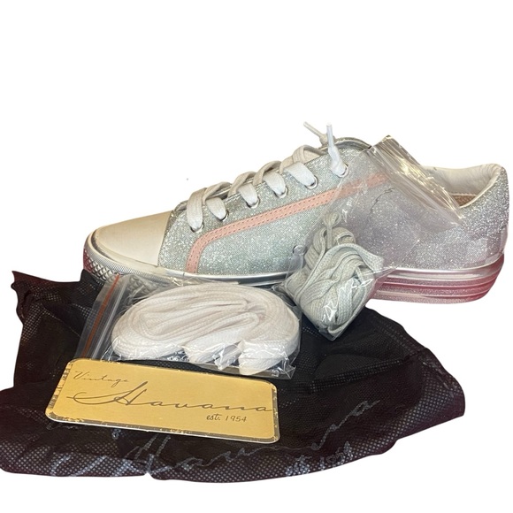Vintage Havana Alive 19 Silver Checkered Multi Sneakers Womens Shoe Size 8.5 New - Picture 13 of 13